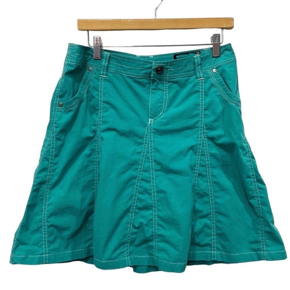 Kuhl Splash Mountain Culture Activewear‎ Outdoor Skirt Women’s Sz 6 turquoise